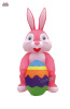 12 Foot Easter Bunny with Egg Airblown Inflatable